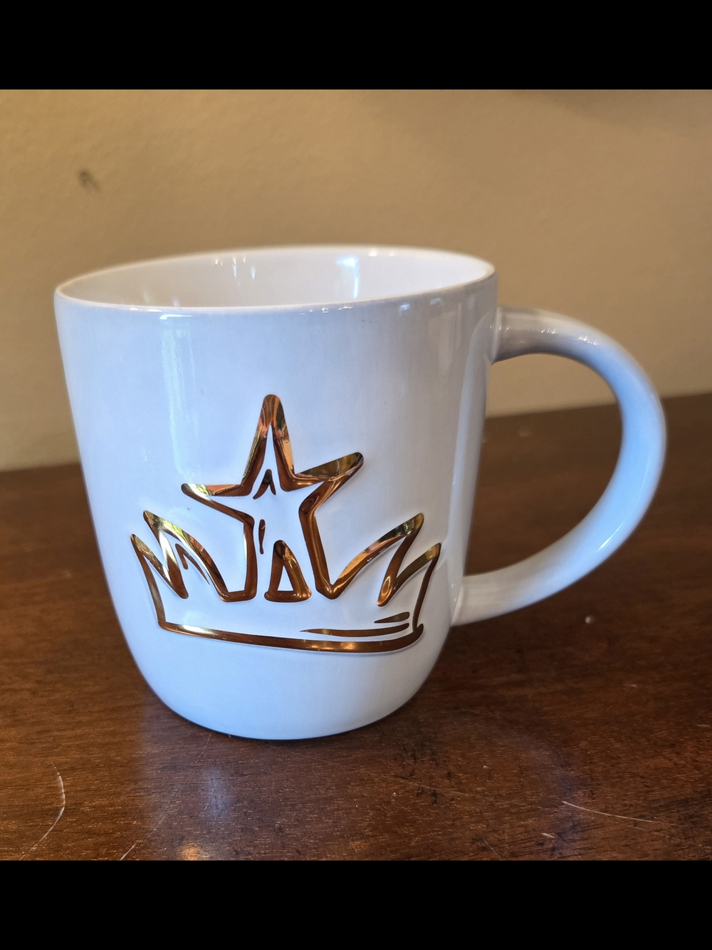 2016 Starbucks Anniversary Siren Gold Siren Crown Mug Grey 14 Oz Coffee Cup